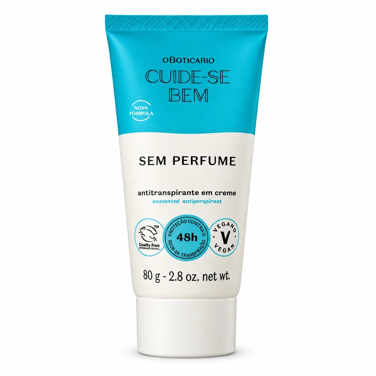 Antitranspirante em Creme O Boticário Sem Perfume 80g - Foto 1