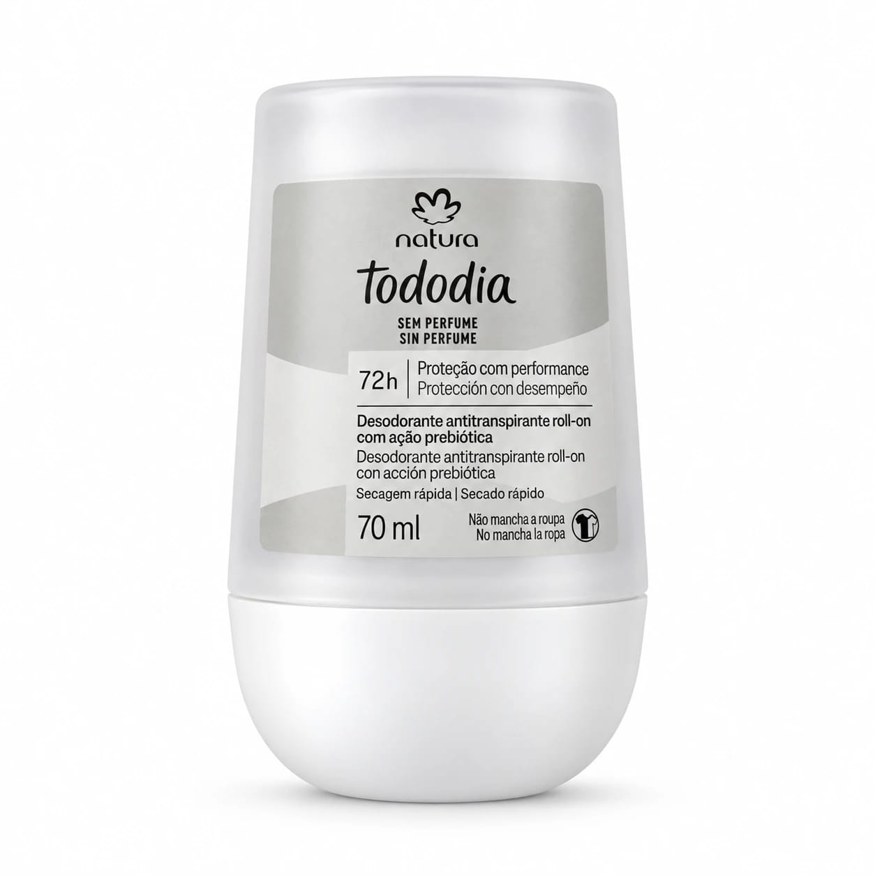 Desodorante Roll-on Natura Sem Perfume 70ml - Foto 1