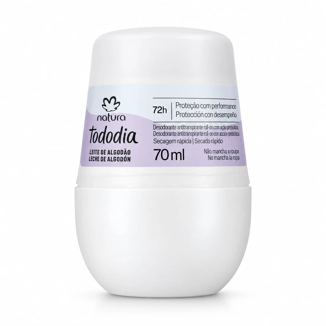 Desodorante Roll-on Natura Tododia Leite de Algodão 70ml