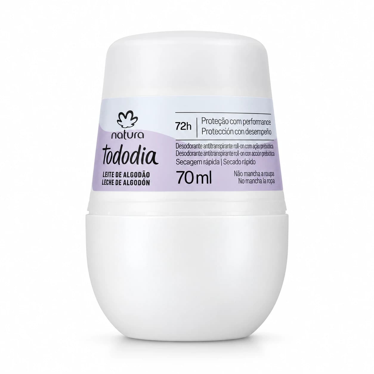 Desodorante Roll-on Natura Tododia Leite de Algodão 70ml