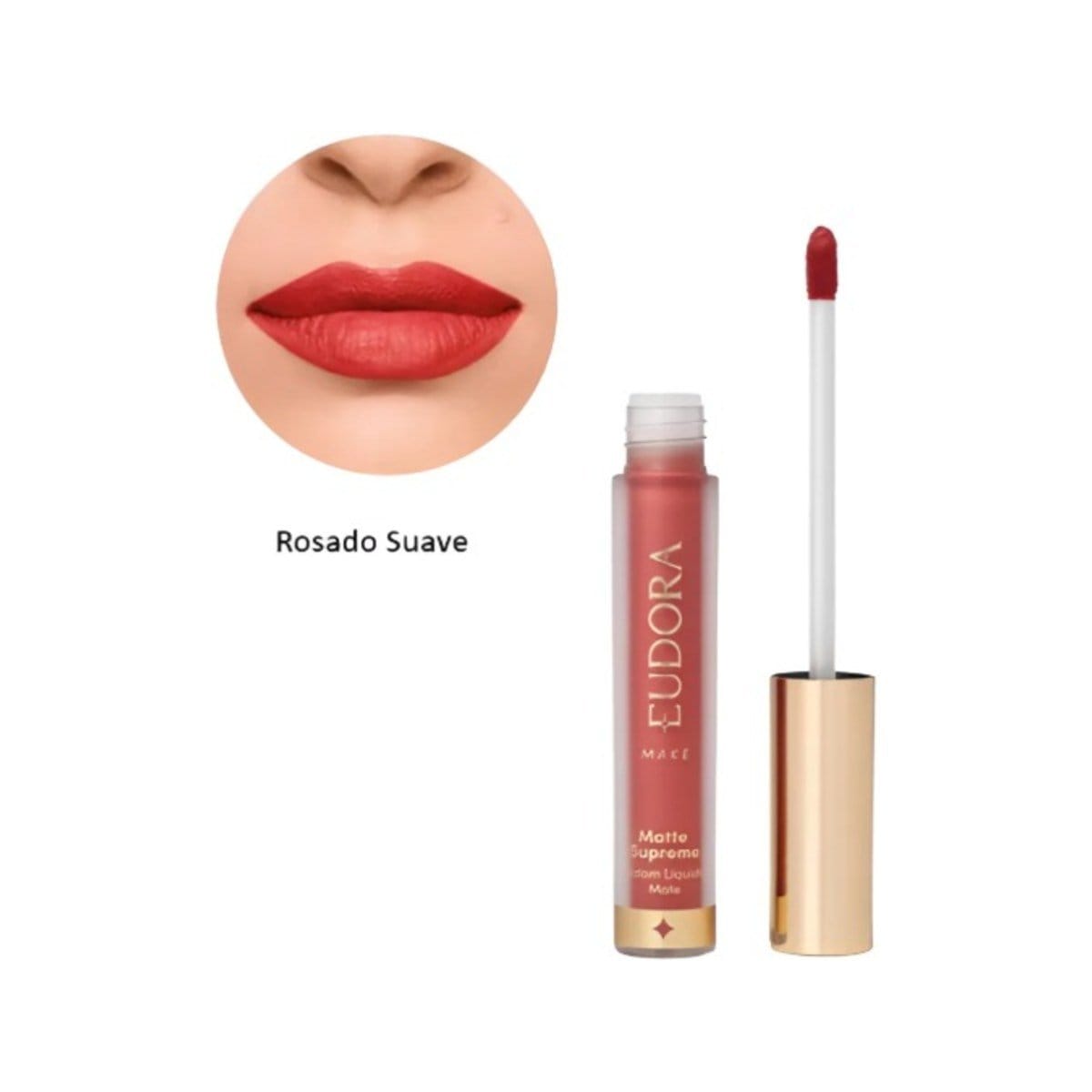 Batom Eudora Glam Supreme Líquido Matte Rosado Suave 4ml - Foto 2