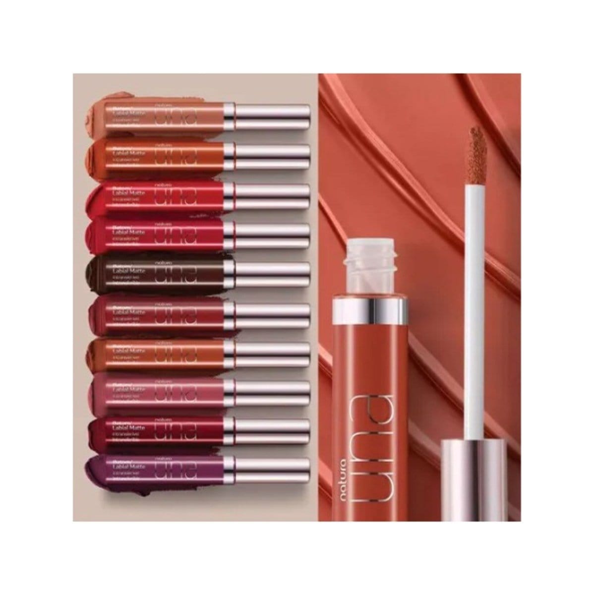Batom Labial Matte Nude - Intransferível sem transferência de cor - 8ml - Foto 2