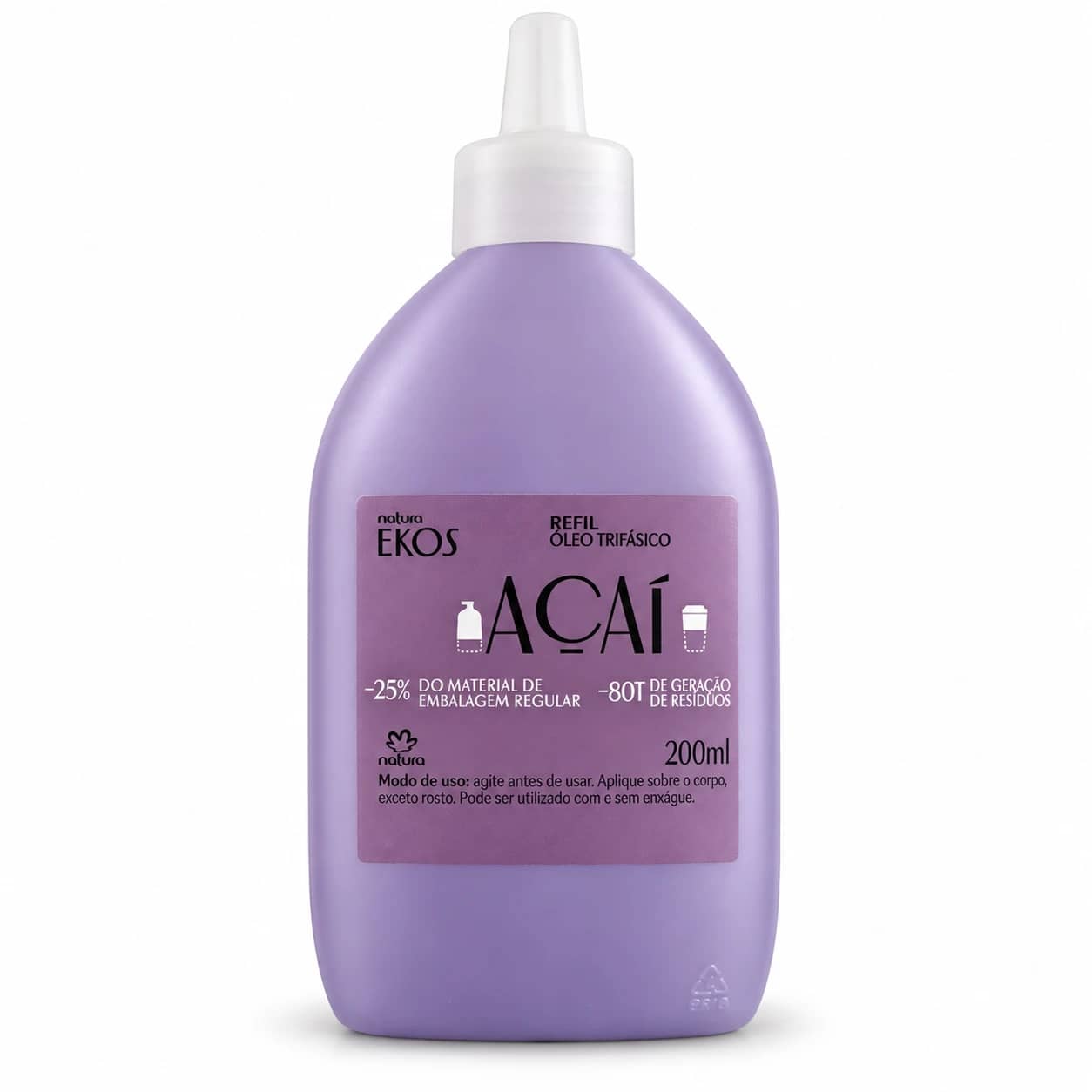 Refil Óleo Trifásico Ekos Açaí 200ml
