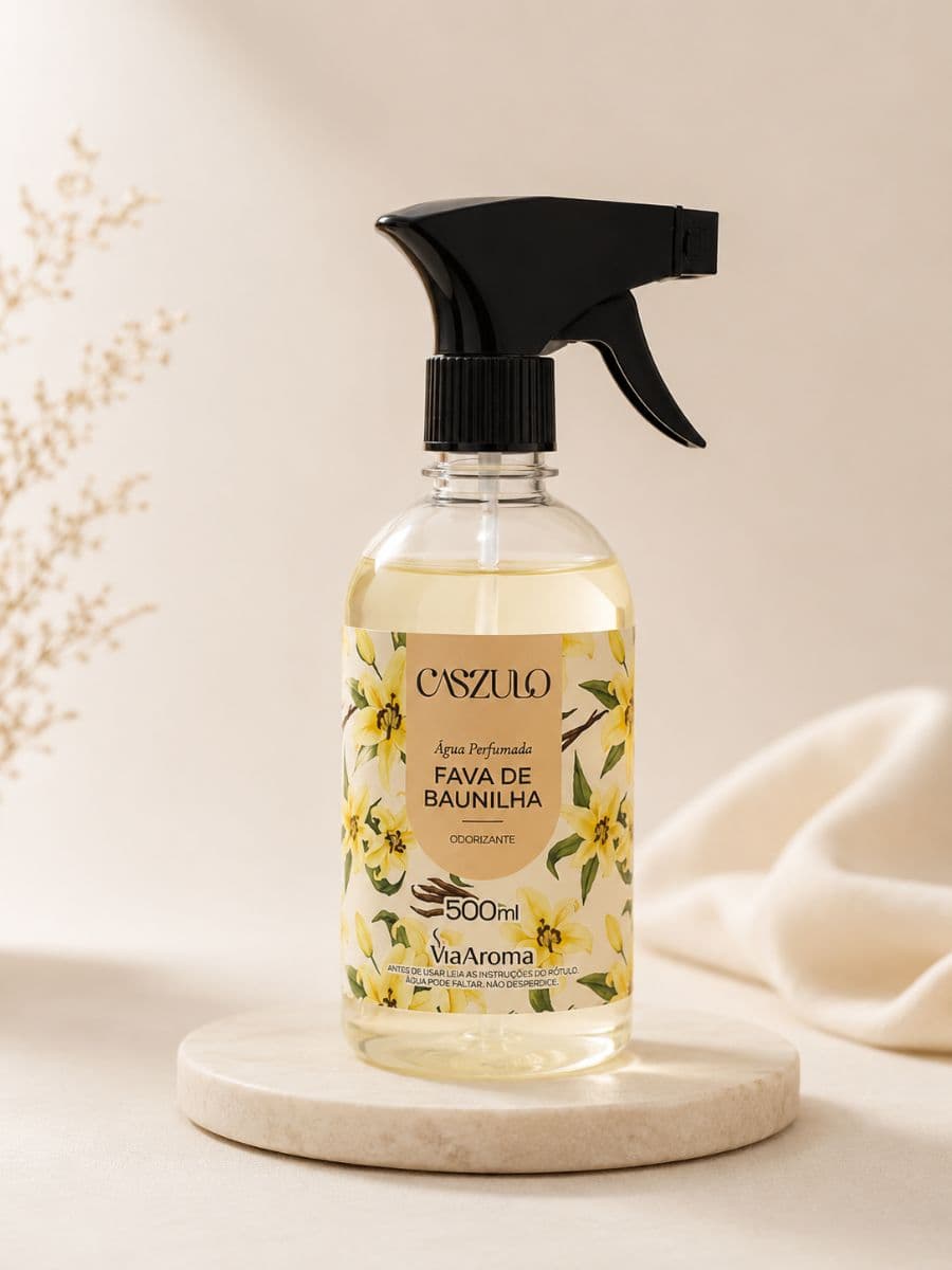 Água Perfumada Caszulo 500ml - Fava de Baunilha