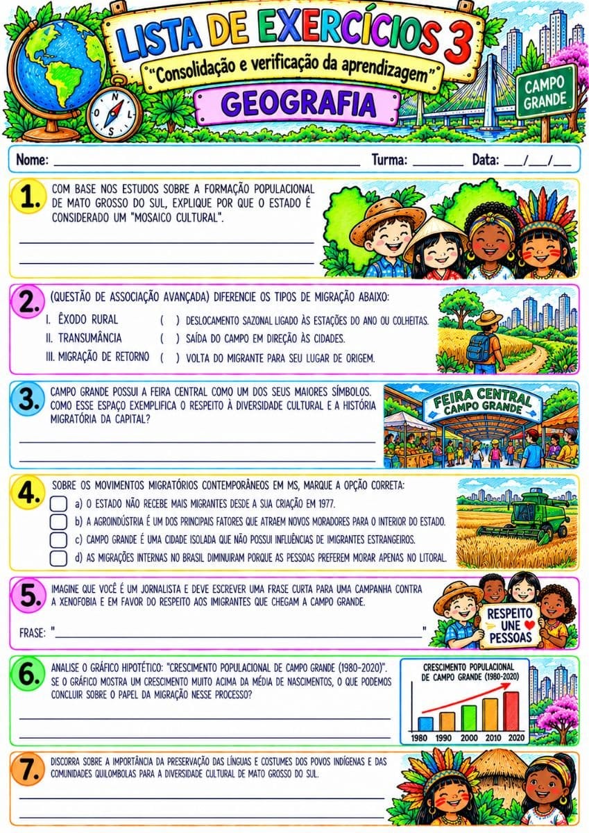 🌎🎨 GEOGRAFIA – 4º ANO | MATERIAL PEDAGÓGICO ILUSTRADO 🎨🌎 - Foto 2