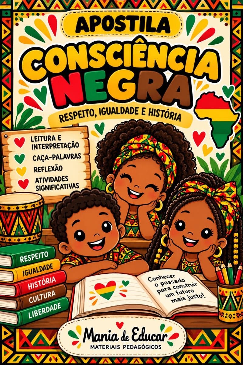 Mini apostila Consciência Negra - Foto 1