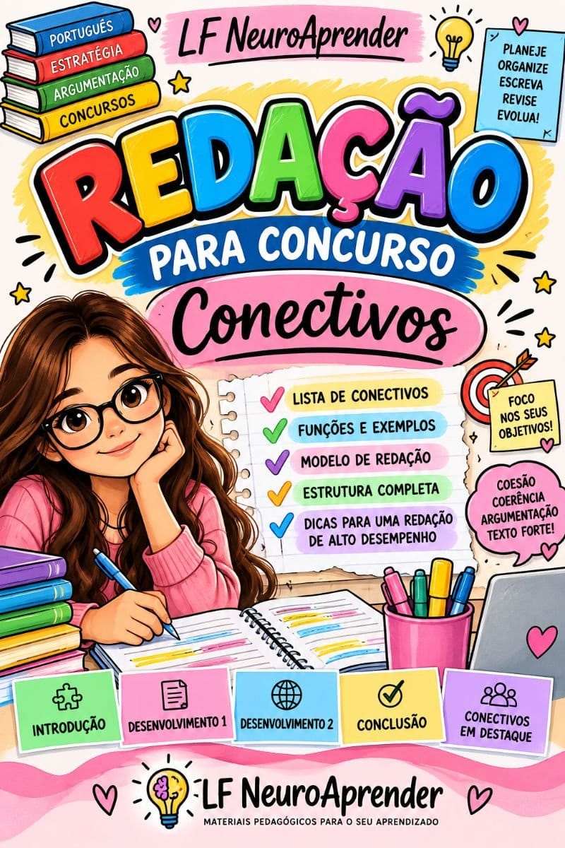 ✍️📚 REDAÇÃO PARA CONCURSO — LF NEUROAPRENDER - Foto 1