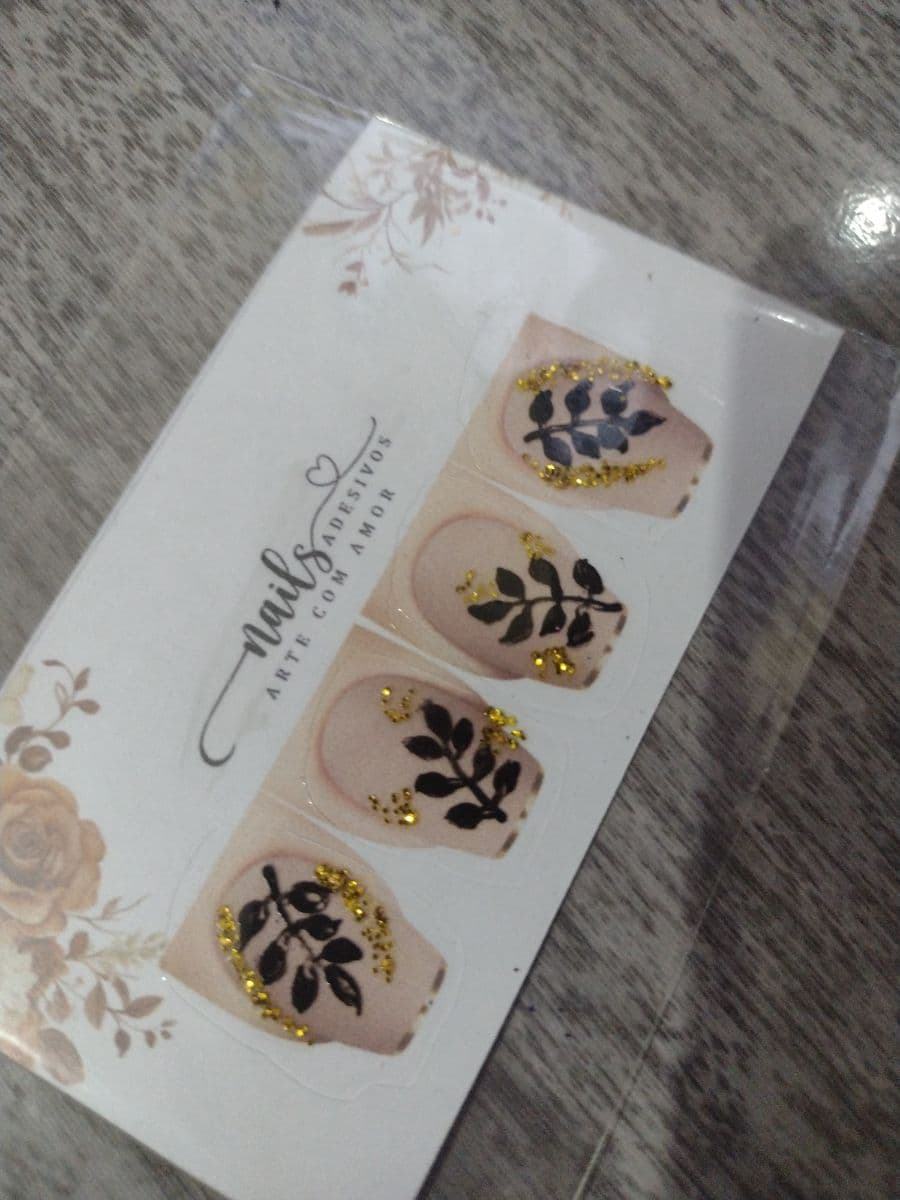 Adesivos galhinhos preto com um toque de glitter