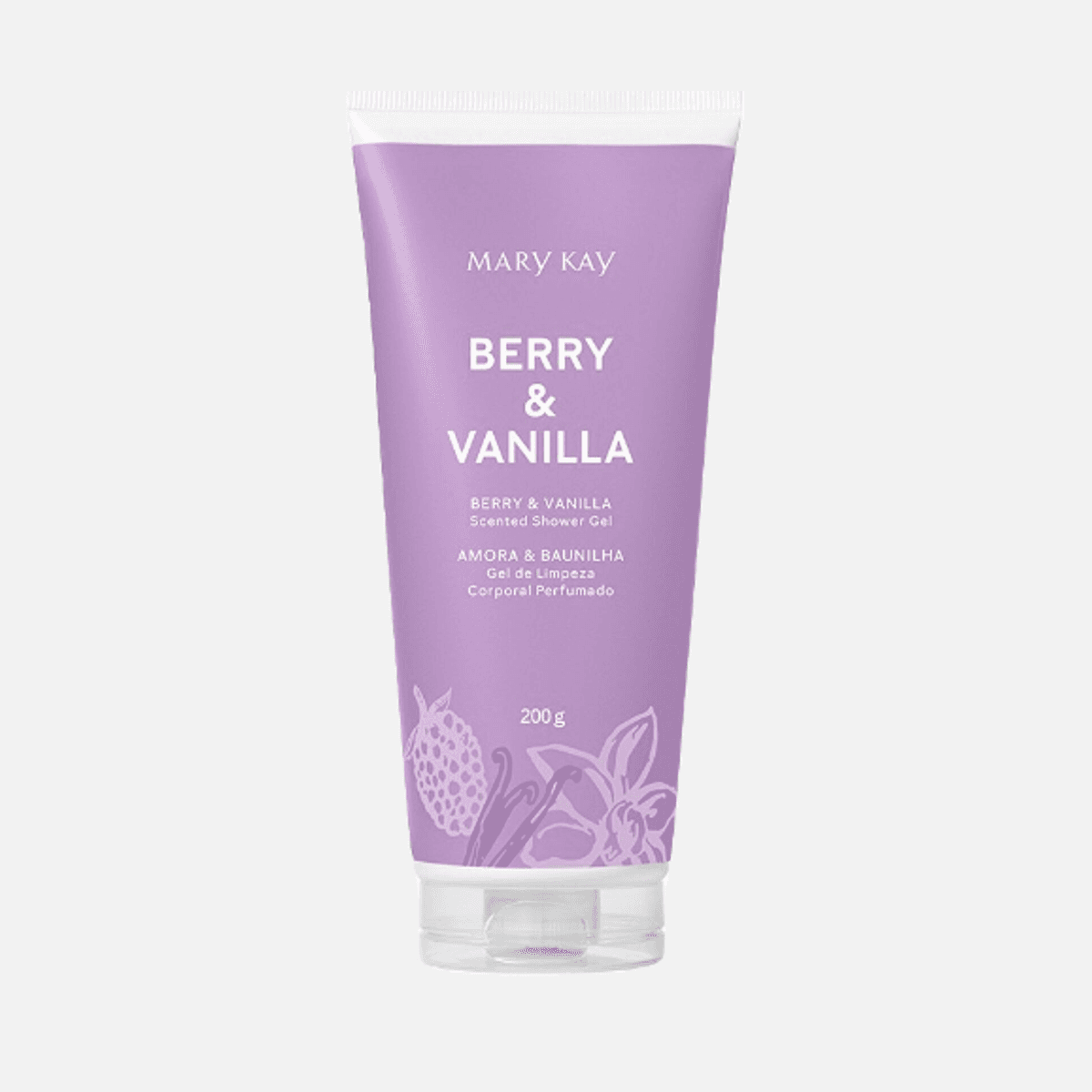 Gel de Limpeza Corporal Perfumado, 200 g – Amora & Baunilha