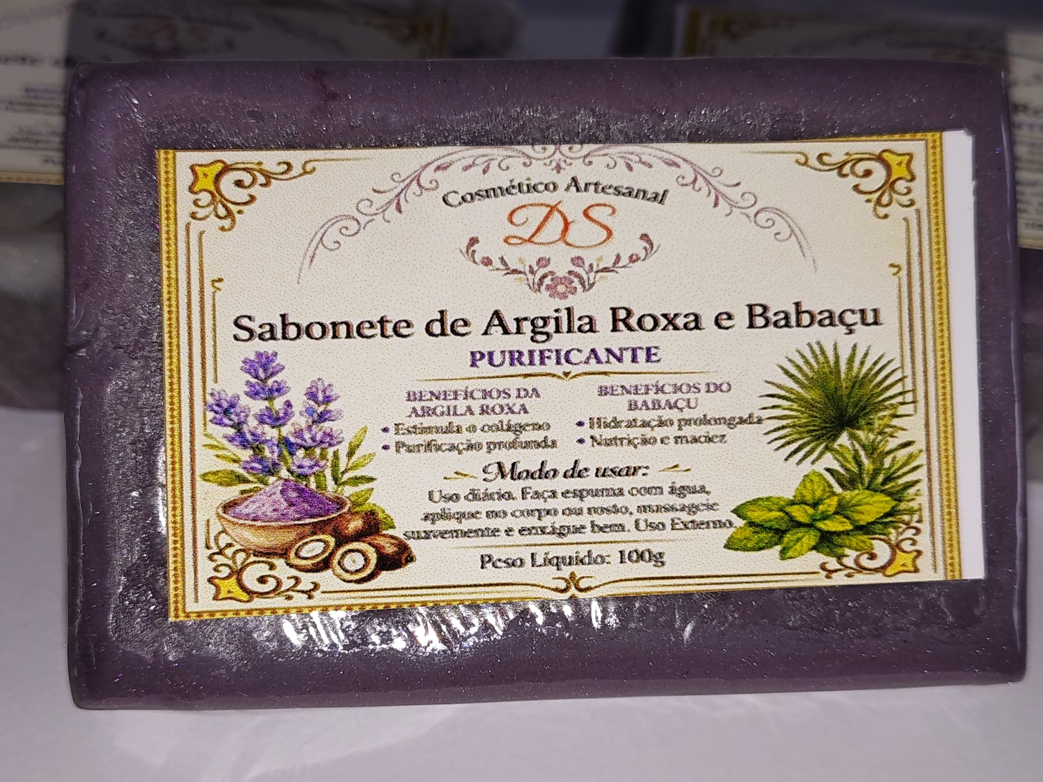 Sabonete de Argila Roxa com Babaçu - Foto 2
