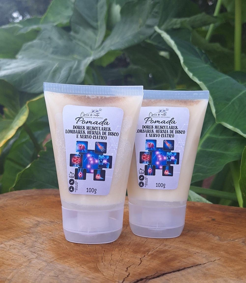 Pomada Terapêutica para Dores Musculares e Lombares ✨