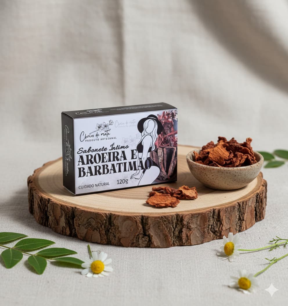 Sabonete Artesanal de Aroeira e Barbatimão