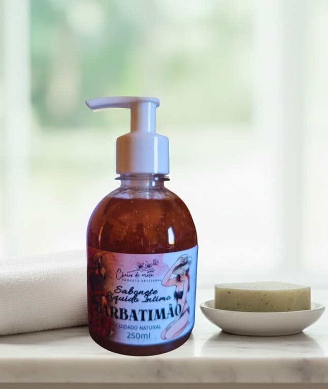 Sabonete Líquido Íntimo de Barbatimão — Sofisticação e Cuidado Natural