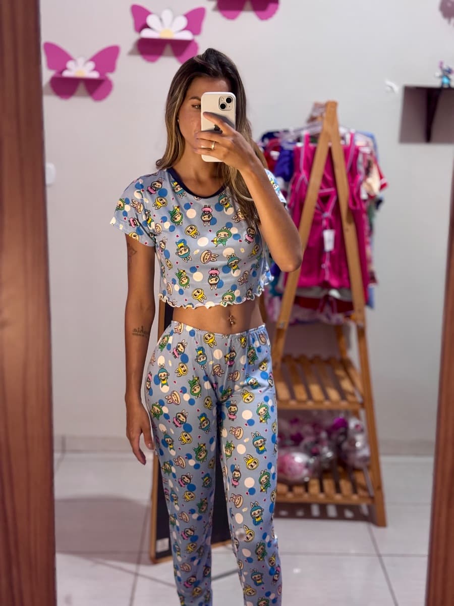 Calça com cropped