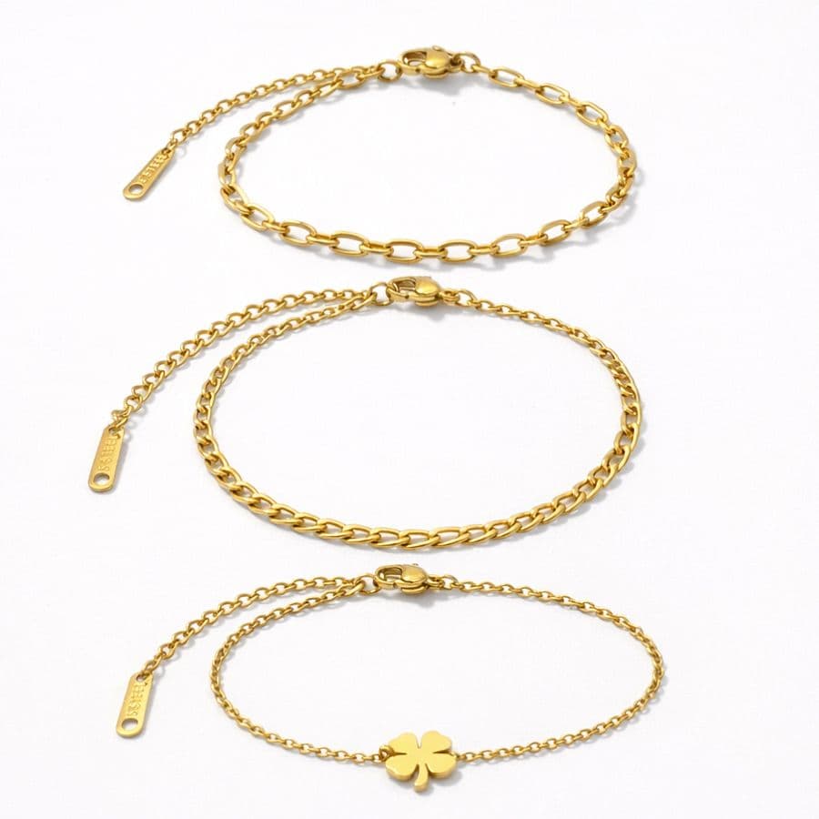 Kit Trio de Pulseiras Trevo da Sorte 1926026